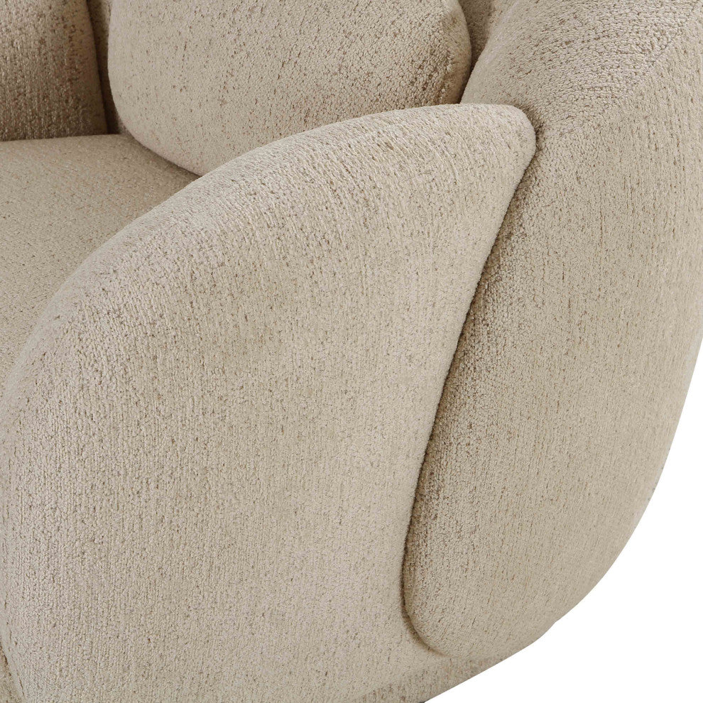 Misty Boucle Accent Chair, Cream