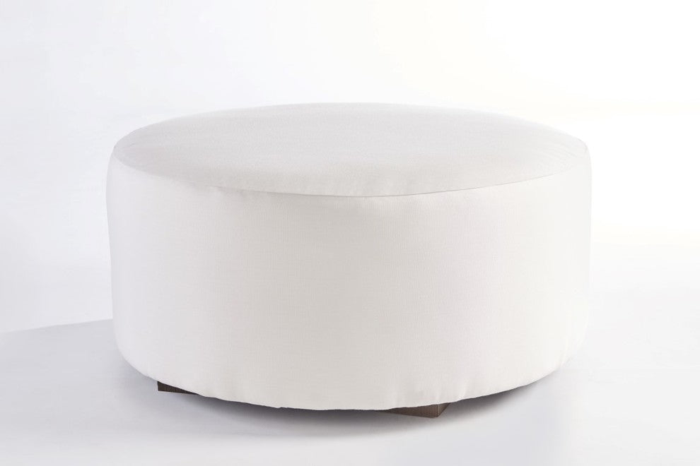Round Cocktail Ottoman, Sand