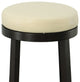 Era Swivel 30" Bar Stool, Cream and Espresso