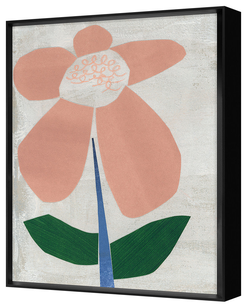 Flower Collage 7 Fine Art Print, Black, 46"x36"