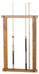 Rough Sawn Pine Wall Framed Cue Rack