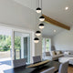 Ravello 5-Light ETL Certified Integrated LED Chandelier Lighting Fixture, Black