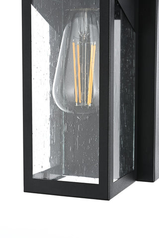 Home Living 5" Outdoor Wall Sconce, Black