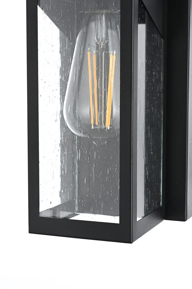 Home Living 5" Outdoor Wall Sconce, Black