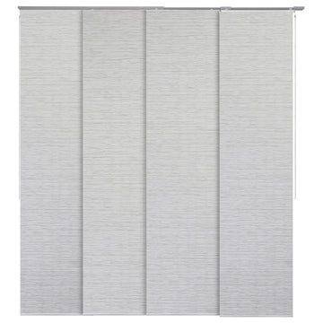 Adjustable Sliding Panel Track Blind 45.8"-86" W x 96" L, Classic, Mica