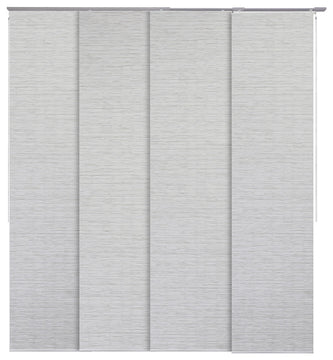 Adjustable Sliding Panel Track Blind 45.8"-86" W x 96" L, Classic, Mica