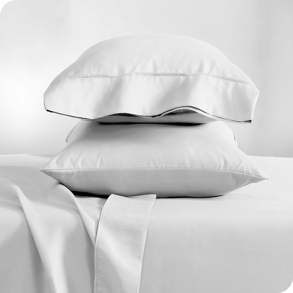 Bare Home Microfiber Pillowcases - Set of 2, White, King