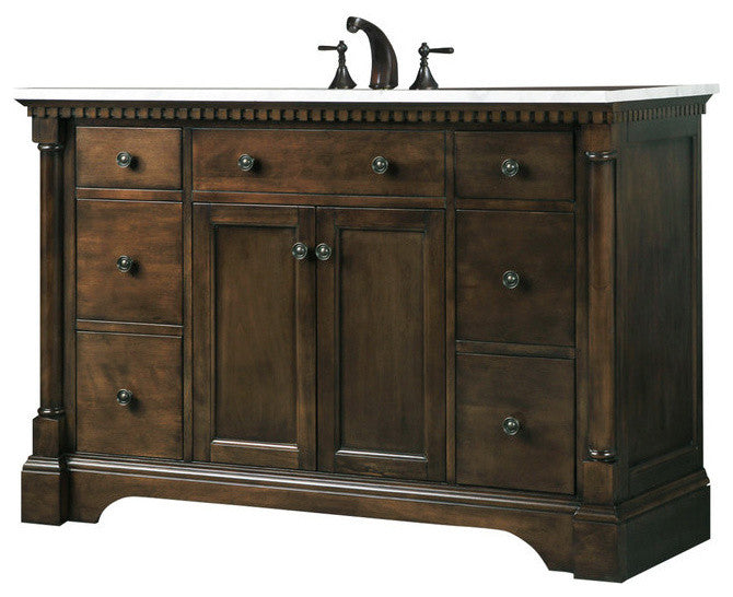 Sink Vanity, Antique Coffee, 48"