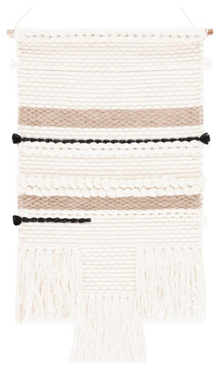 Safavieh Sedona Woven Wall Art 119 Ivory/Black 4" X 20"