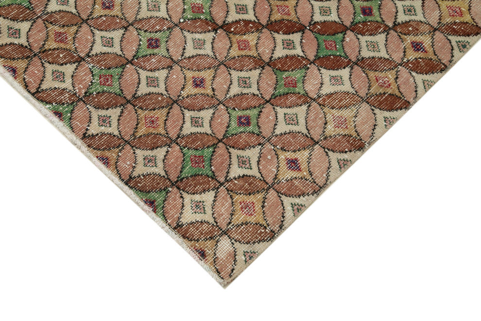 Rug N Carpet - Handmade Anatolian 4' 11'' x 7' 1'' Faded Area Rug