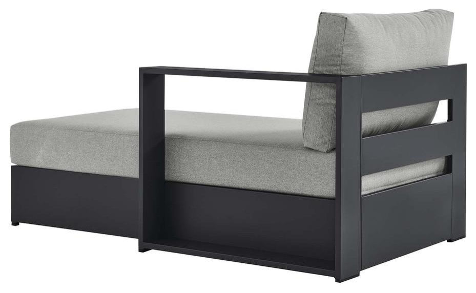 Tahoe Outdoor Patio Powder-Coated Aluminum Modular Right-Facing Chaise Lounge