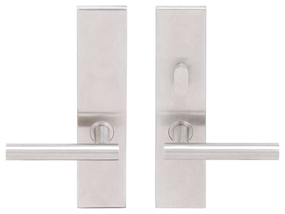 Copenhagen Lever, Tubular Passage, Privacy Bolt, LH, Satin Stainless Steel