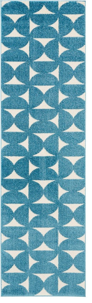 Nourison Harper Blue Kids Area Rug, 2'2"x7'6"