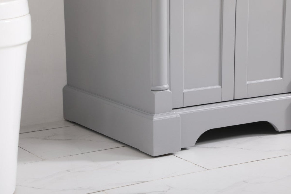 Home Living 24" Single Bathroom Vanity, Gray