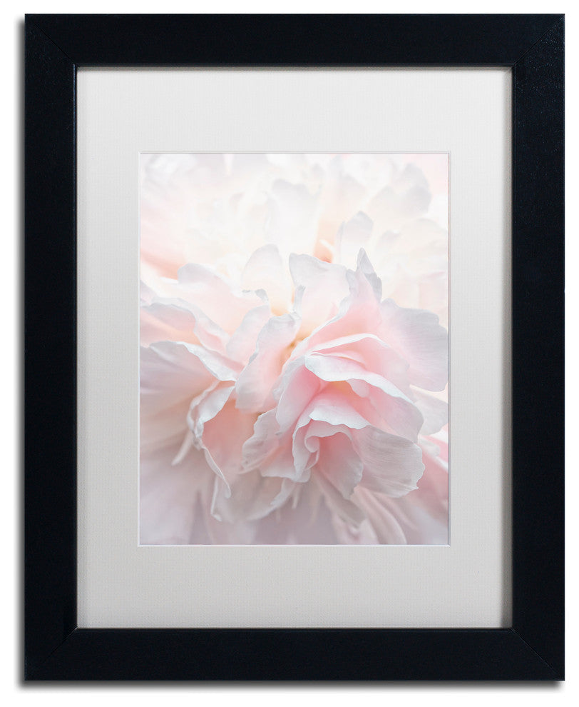 Cora Niele ''Pink Peony Petals IV'' Matted Framed Art