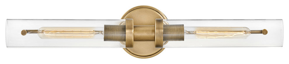 Hinkley Vaughn 25" Two Light Bath Vanity Fixture, Heritage Brass