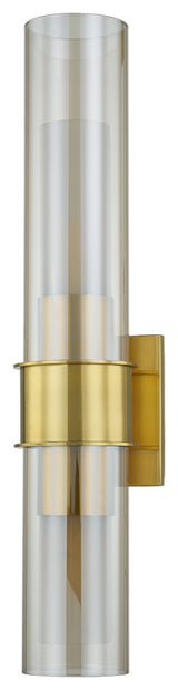 Corbett Lighting Granada Wall Sconce, Vintage Polished Brass, 4.25"Dx21.5"H