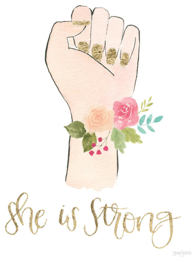 "Girl Power X" Digital Paper Print by Jenaya Jackson, 30"x37"