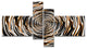 Fractal Rotating Abstract Design, Abstract Canvas Artwork, 60"x32", 4 panels