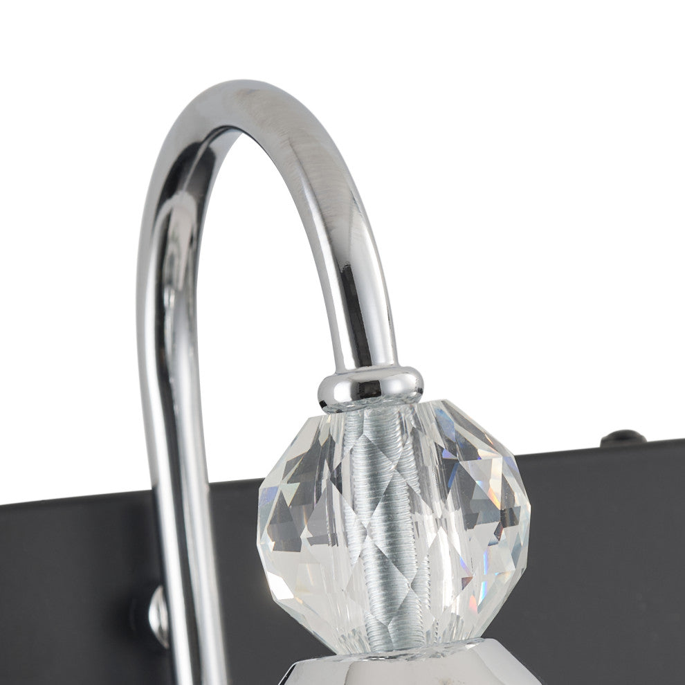 Modern Chrome 3-Light Bathroom Vanity Lighting with Cylinder Textured Glass