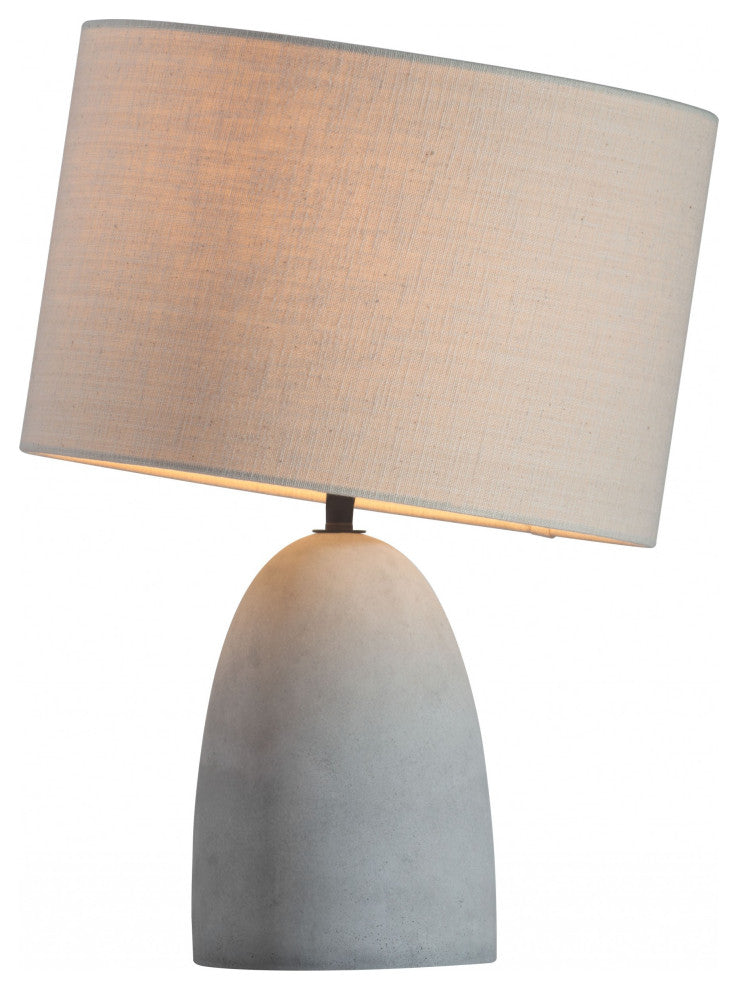 Gray Stone Table Lamp