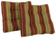 19" Squared Polyester Dining Chair Cushion, Set of 2-Kingsley Stripe Ruby