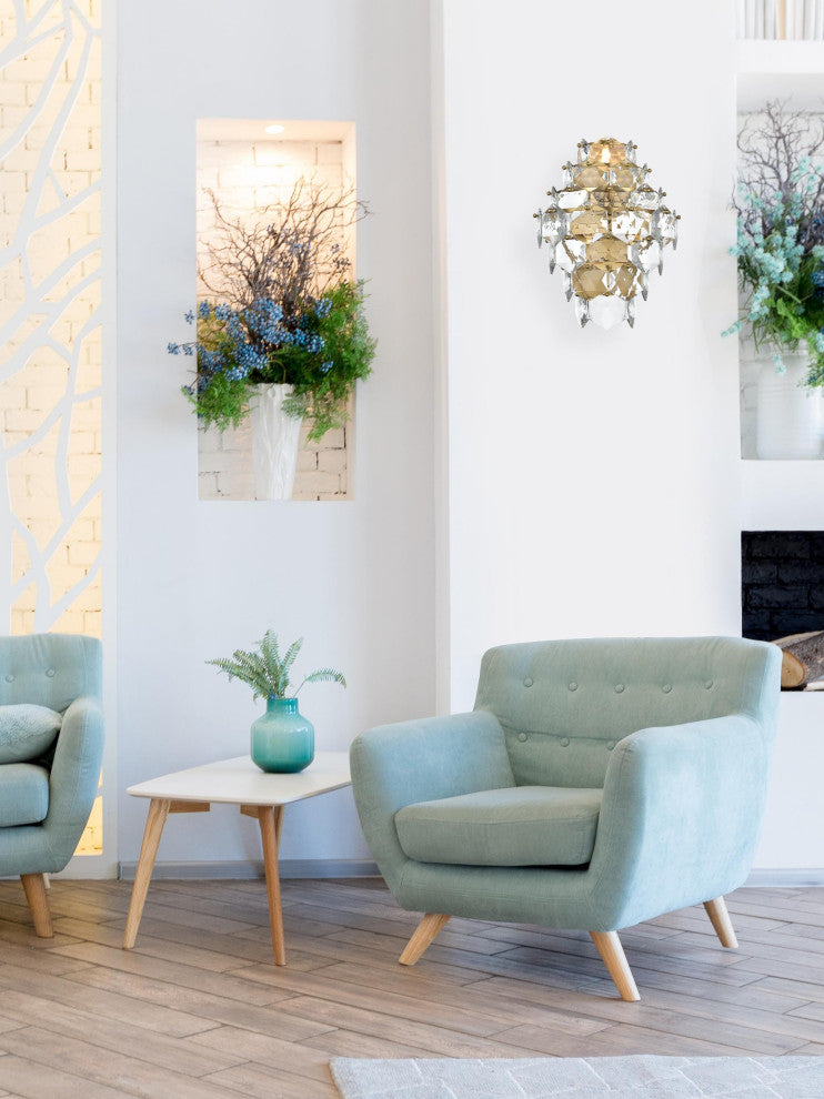 Home Living 18" Wall Sconce, Satin Gold