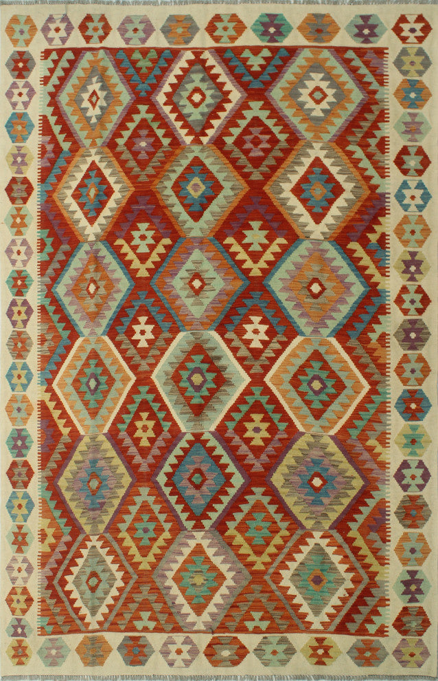 Sangat Kilim Ayobami Rust Rug