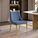 Haines Polyester Fabric Dining Chair, Navy