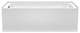Grayley 66x32" Alcove Bathtub with Left-Hand Drain and Trim in Black