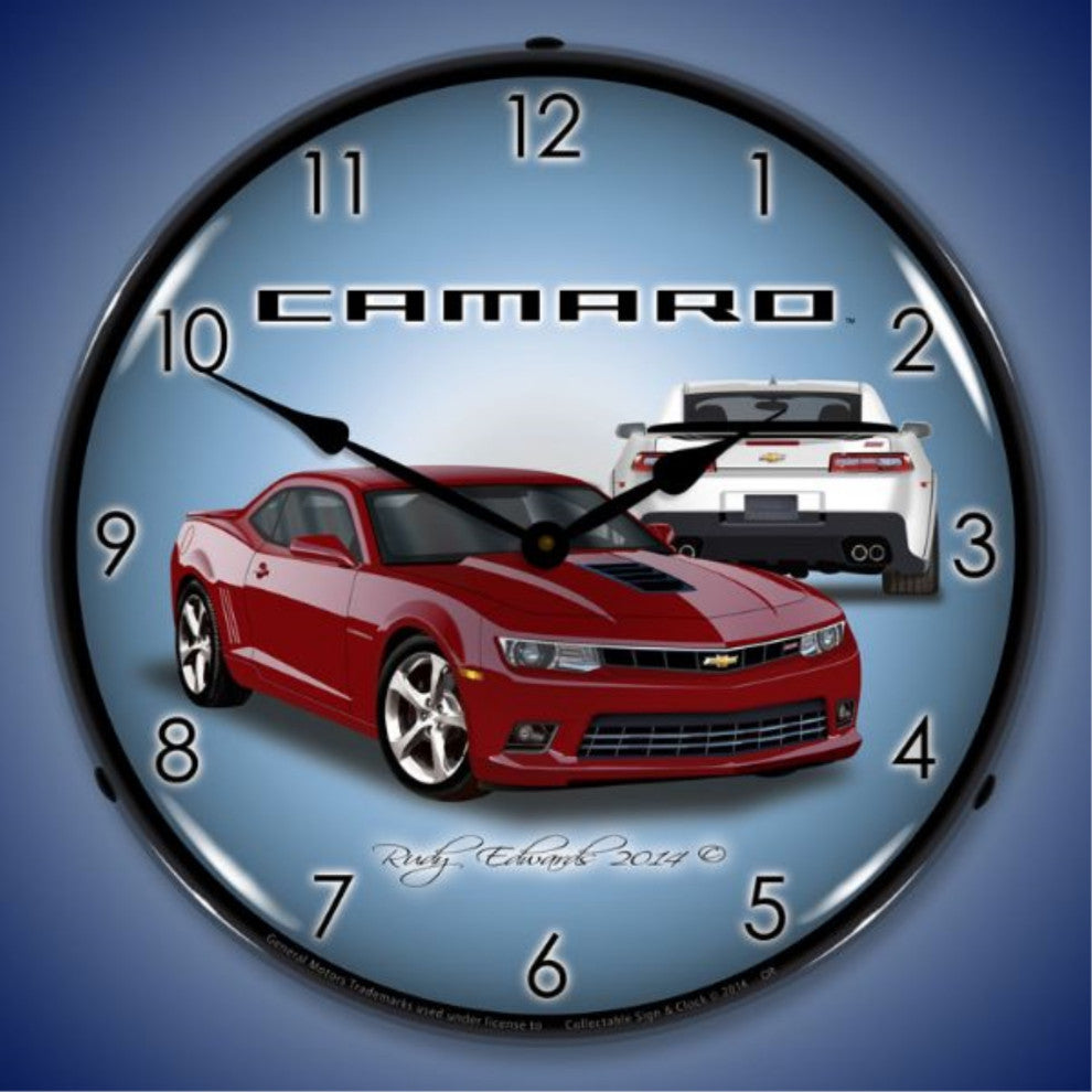 GMRE1401488 2014 SS Camaro Crystal Red Clock