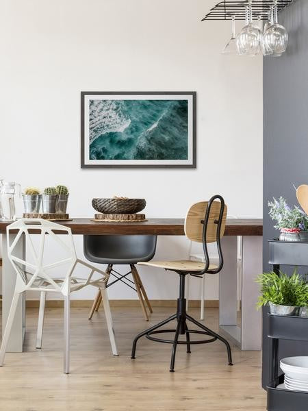 "Ocean Waves" Framed Painting Print, 30"x20"