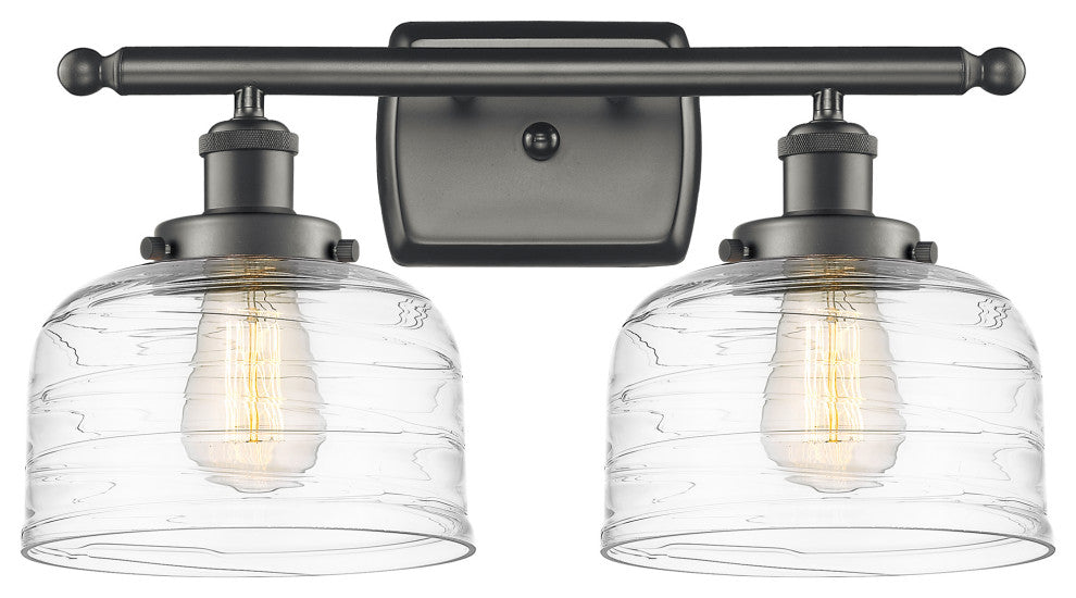 Innovations 916-2W-OB-G713 2-Light Bath Vanity Light, Oil Rubbed Bronze