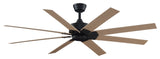 Fanimation Levon Custom-KIT-64 Levon Custom 64" 8 Blade Indoor / - Black /