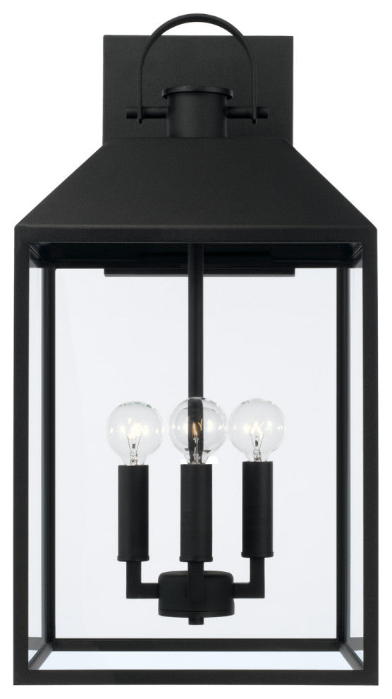 Capital Lighting 953443 Nelson 4 Light 22" Tall Outdoor Wall - Black