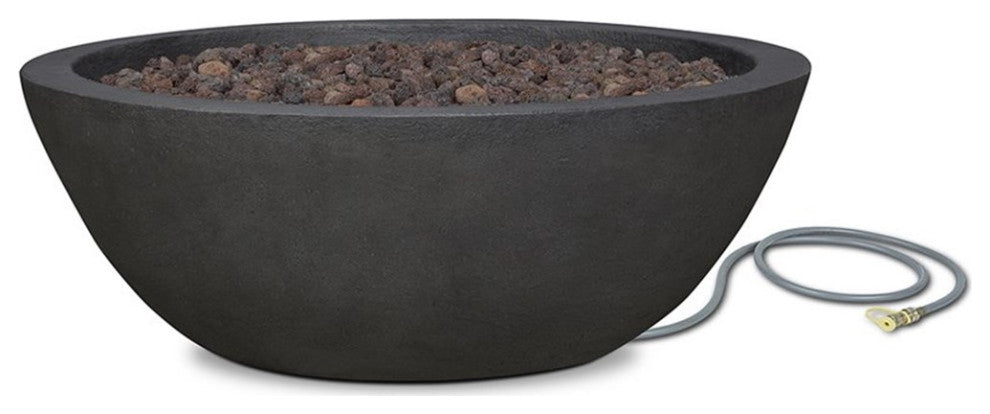 Real Flame Riverside Propane Fire Pit Bowl in Shale