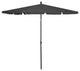 Vidaxl Garden Parasol With Pole 82.7"x55.1" Anthracite