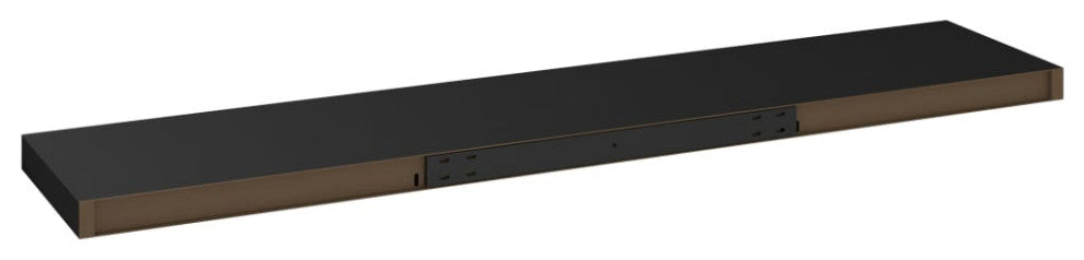vidaXL Wall Shelf Floating Shelf Display Shelf for Book Wall Mounted Black