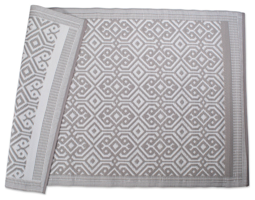 Gray Moroccan Outdoor Rug 4X6 Ft