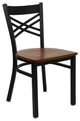 Restaurant Tables and Chairs, "Twin Peaks" ''X'' Back Dining Table Chair
