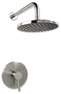 Artemisa Wall Mounted Brushed Nickel 3-Piece Shower Combo