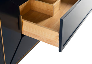 Vetro 48" Vanity With Quartz Counter Top, Gloss White , Navy Blue