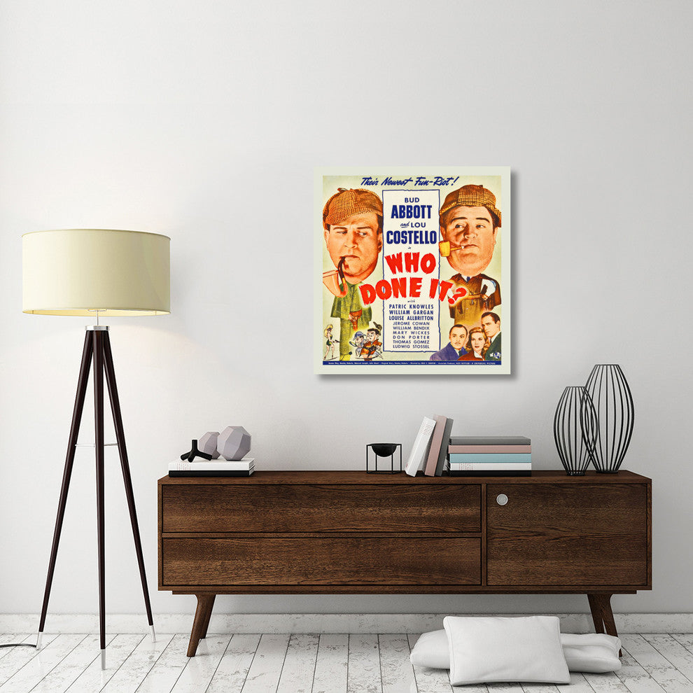 "Abbott & Costello - Who Done It" Canvas by Hollywood Photo Archive, 34x36"
