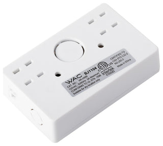 Hardwired Box With On/Off Switch for Line Voltage Puck Light, White