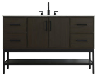 Home Living 54" Single Bathroom Vanity, Mocha Brown
