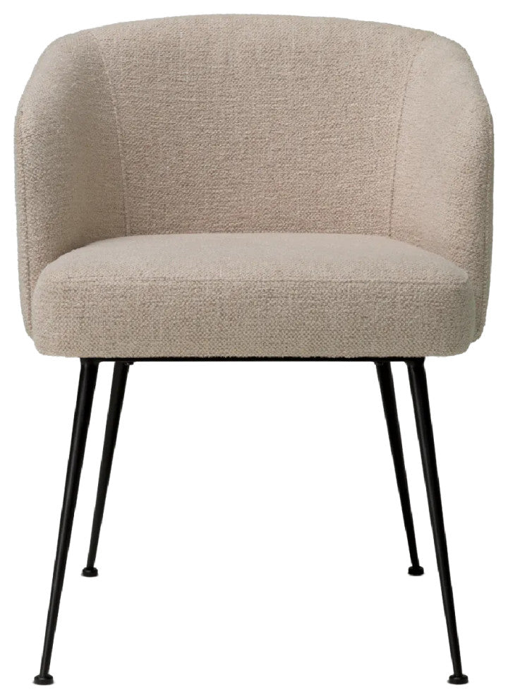 Fabric Upholstered Dining Armchair, Eichholtz Aiden, White