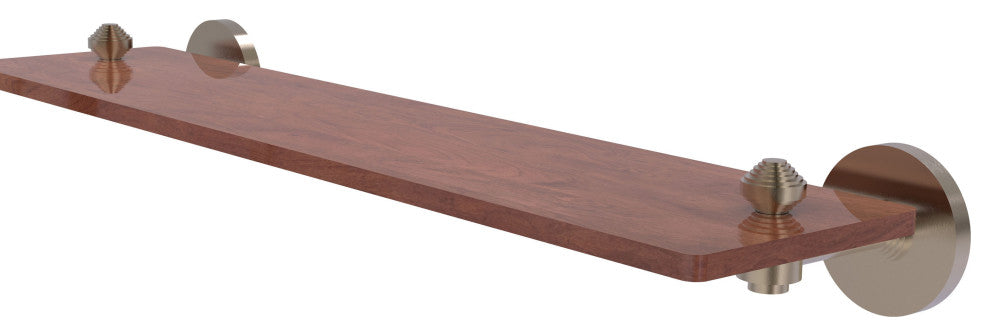 South Beach 22" Solid Wood Shelf, Antique Pewter