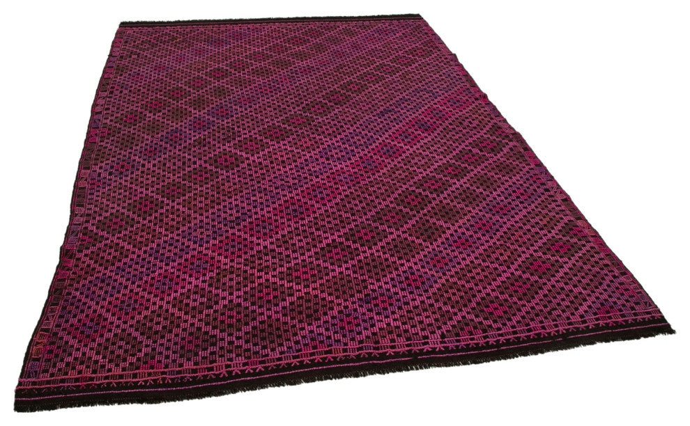 Rug N Carpet - Hand-knotted Turkish 5' 9'' x 7' 7'' Rustic Wool Kilim Rug