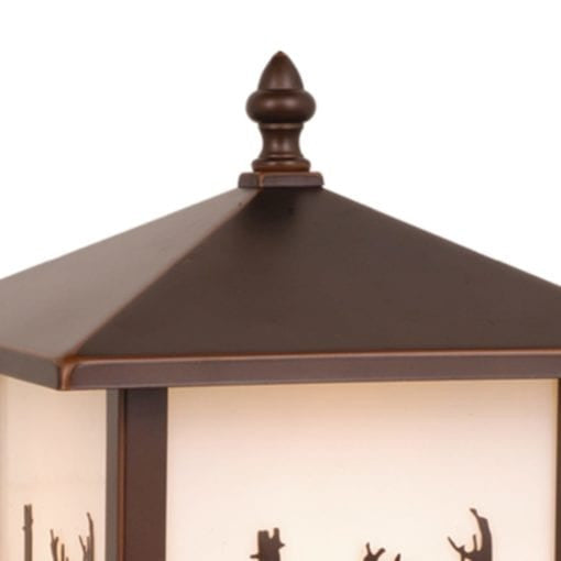 Bryce 8" Deer Outdoor Post Light Burnished Bronze