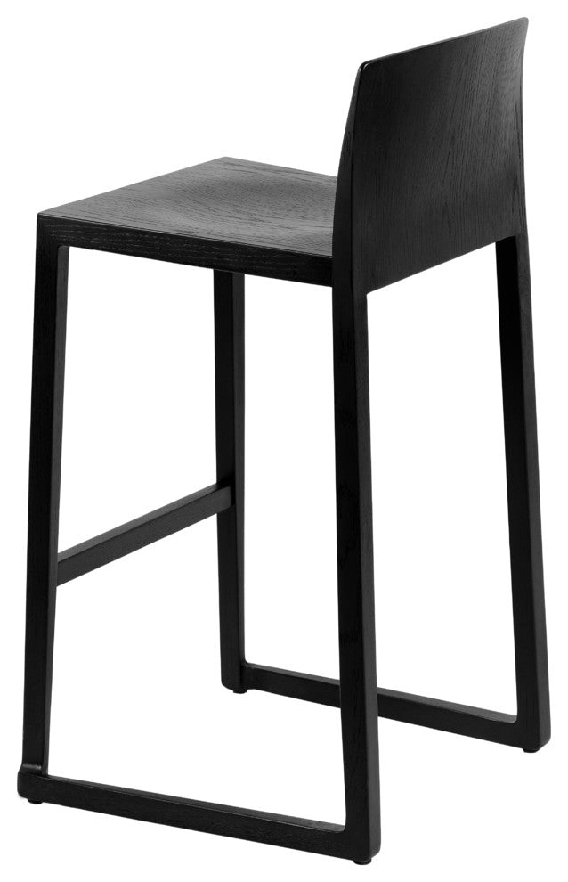 Hanna Counter Stool, 25.5" Seat Height, Black